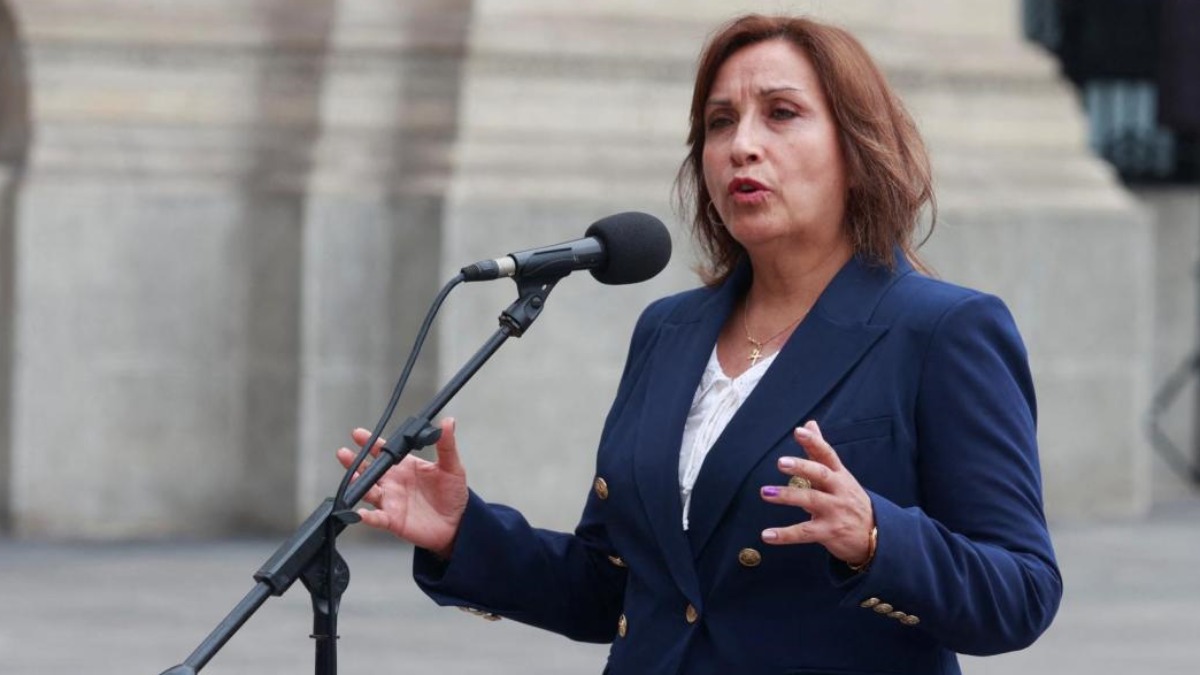 La presidenta de Perú, Dina Boluarte.