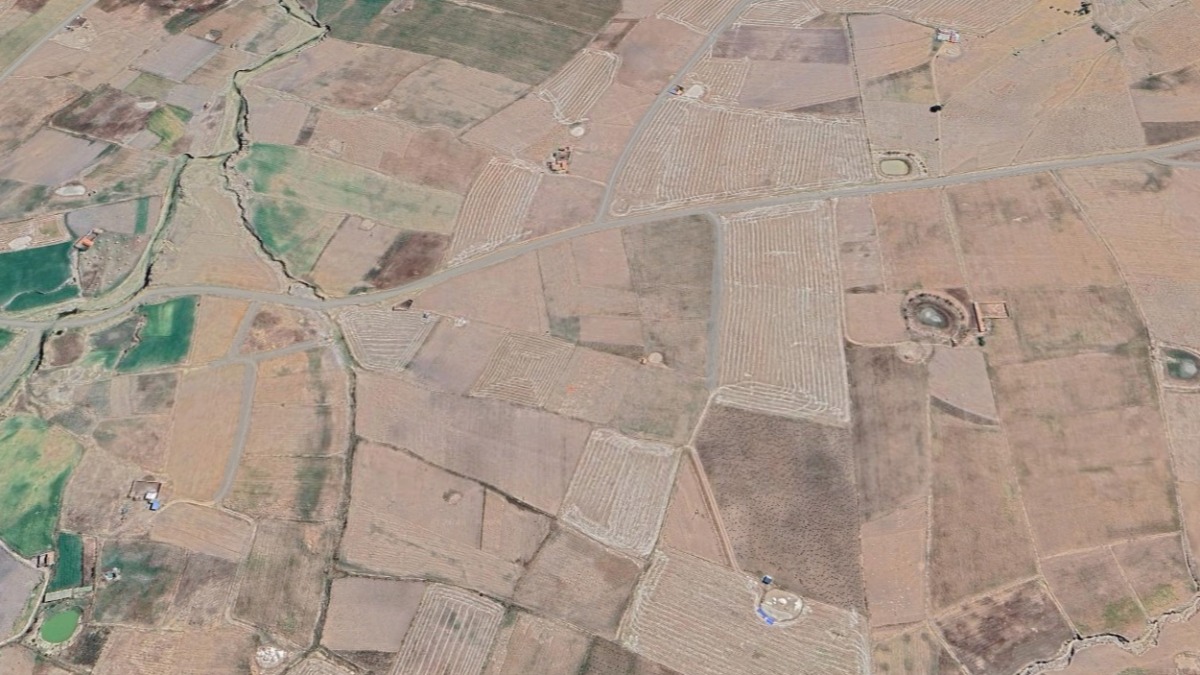 Tierras agrícolas de Tarabuco. Foto: Google Map