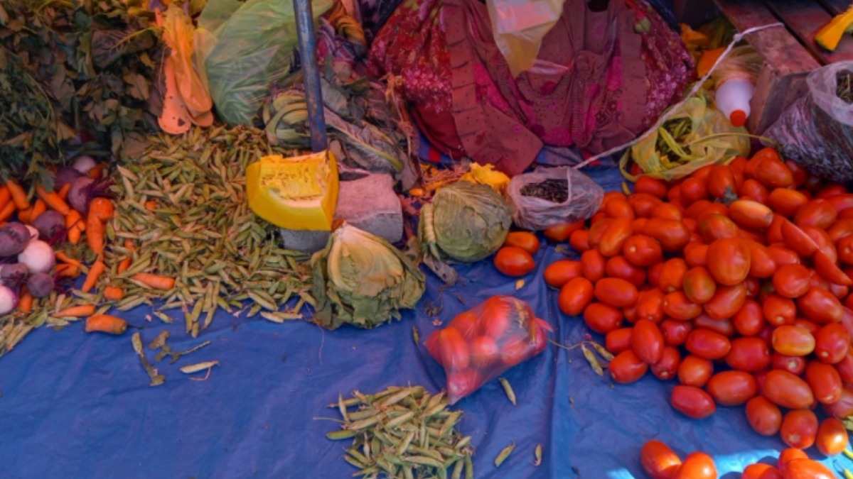 Alimentos en venta en el mercado. Foto: ANF