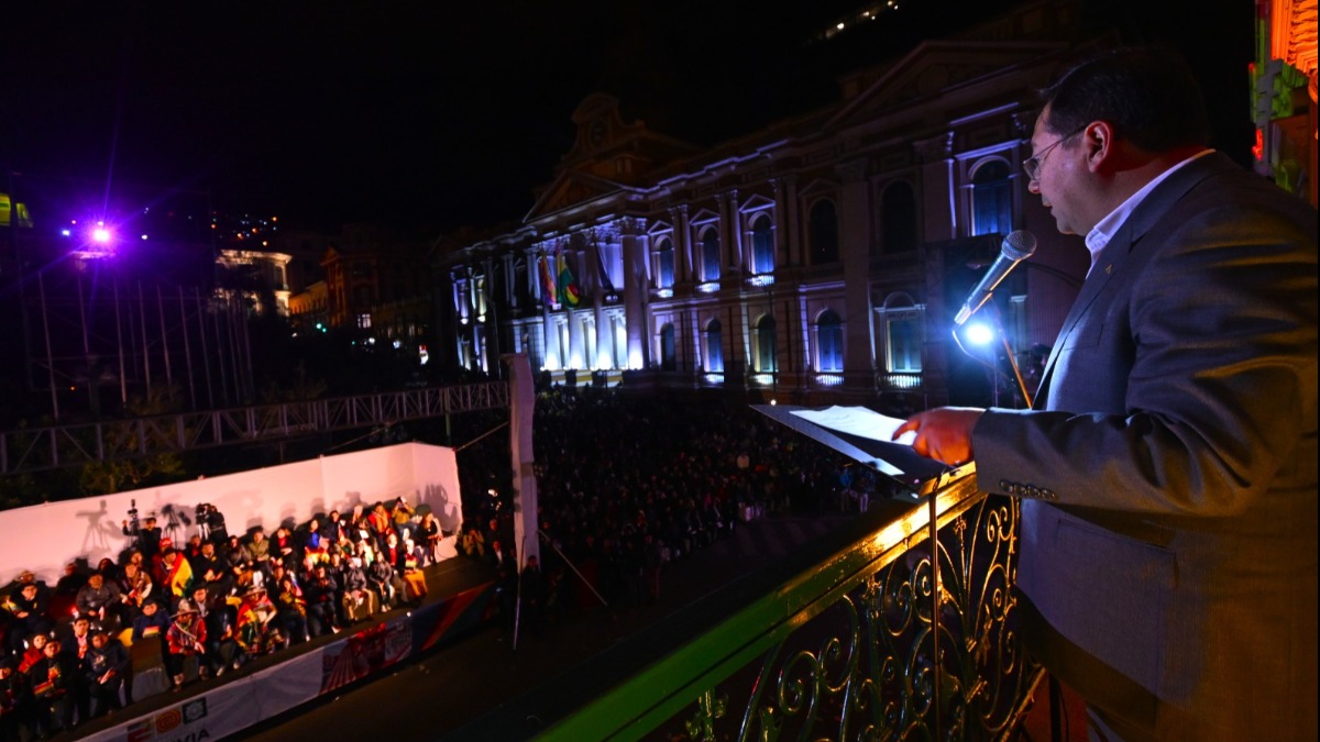 El presidente Luis Arce lanzó la agenda del Bicentenario de Bolivia. Foto: ABI