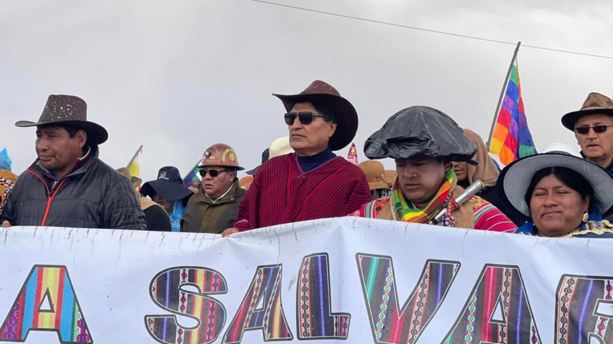 En septiembre de 2024, Evo Morales encabezó la marcha que llegó a La Paz. Foto: Internet