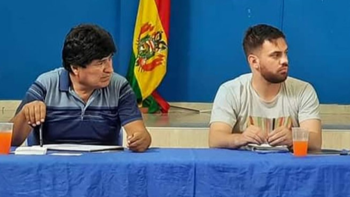 Evo Morales y Eduardo Del Castillo, cuando existía buenas relaciones entre el MAS y el Gobierno. Foto: Redes sociales