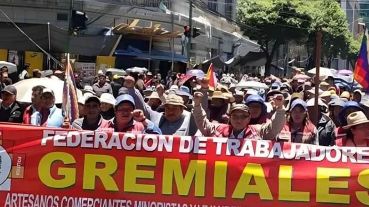 Imagen referencial de marcha de gremiales