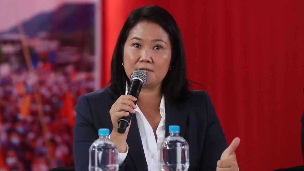 La excandidata presidencial, Keiko Fujimori.