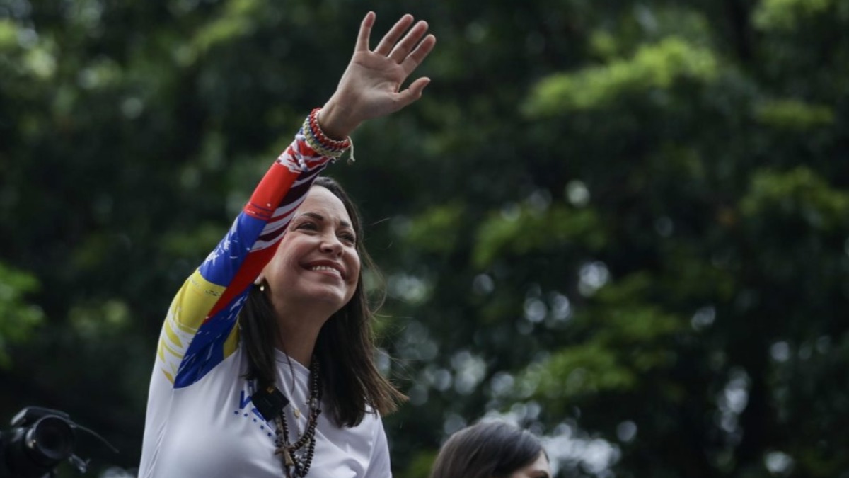 La líder opositora Corina Machado.