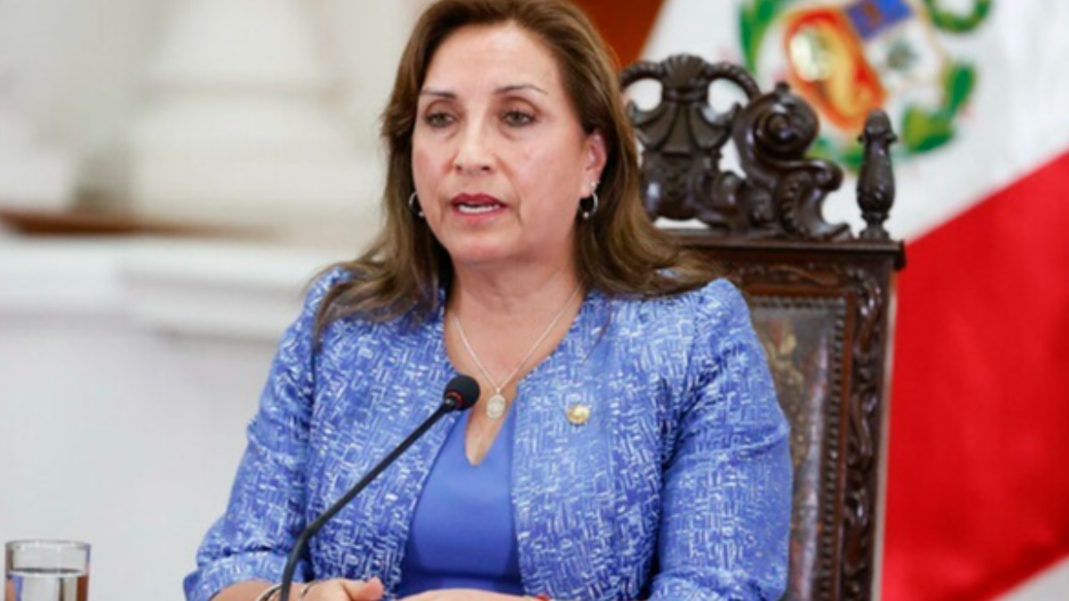 La presidenta de Perú, Dina Boluarte.