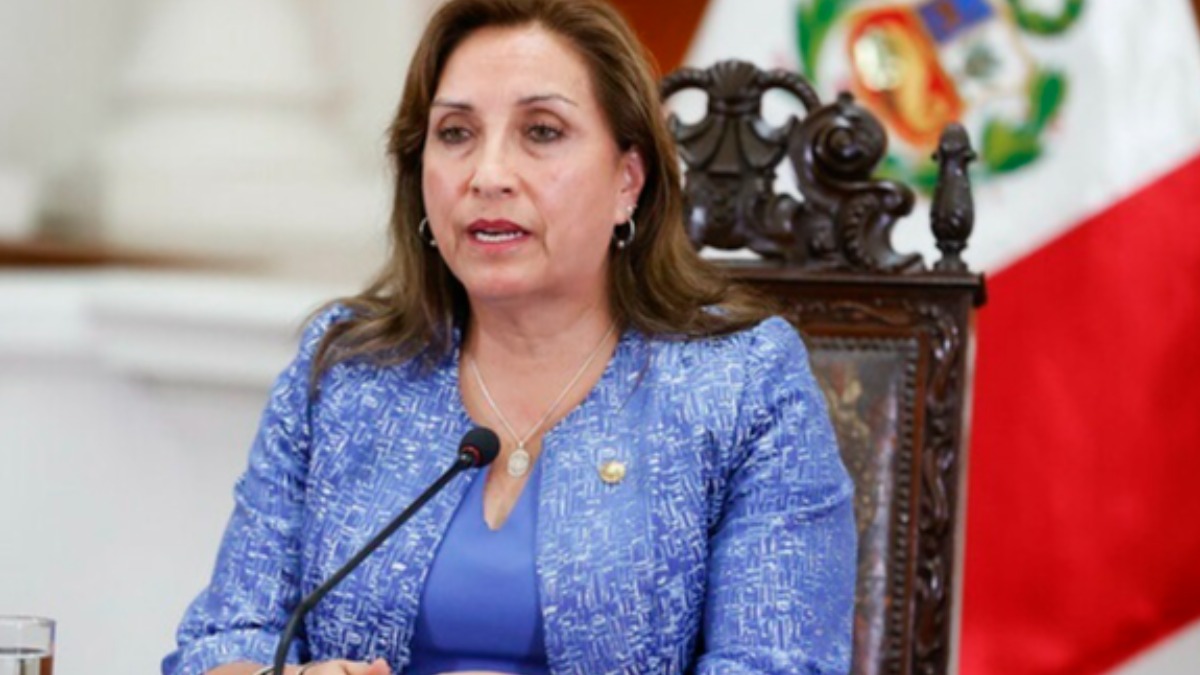 La presidenta de Perú, Dina Boluarte.