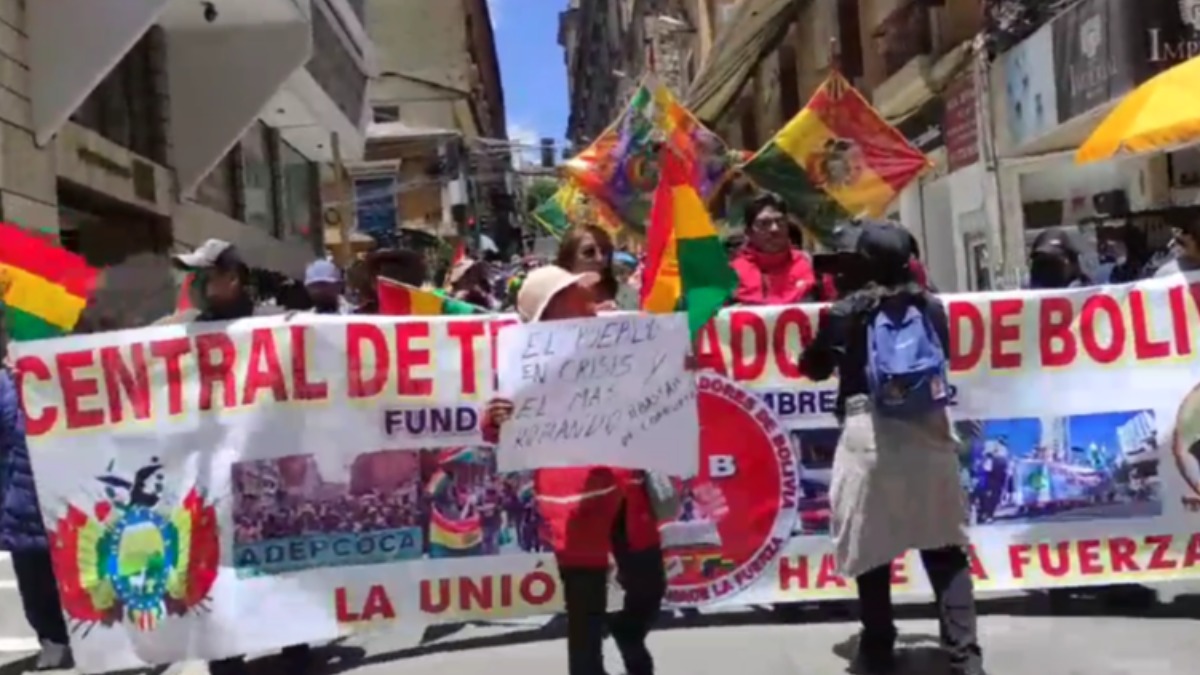 Loa gremiales se movilizaron exigiendo la derogación de la confiscación de productos. Foto: Internet