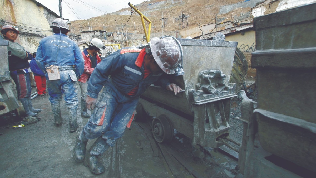 Trabajadores mineros. Foto: AEP