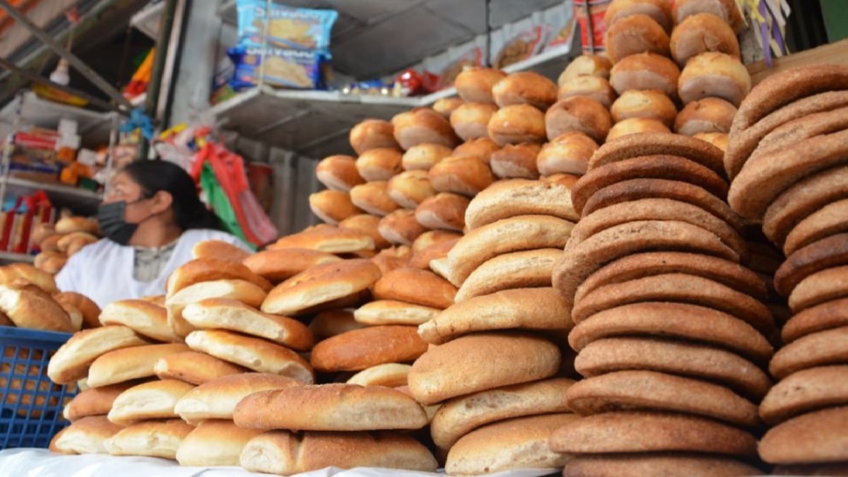 Un puesto de venta de pan en La Paz. Foto: Internet