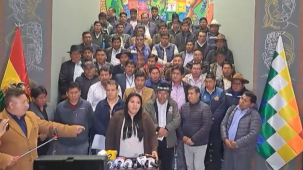 Alcaldes de los municipios del departamento de La Paz. Foto: Captura