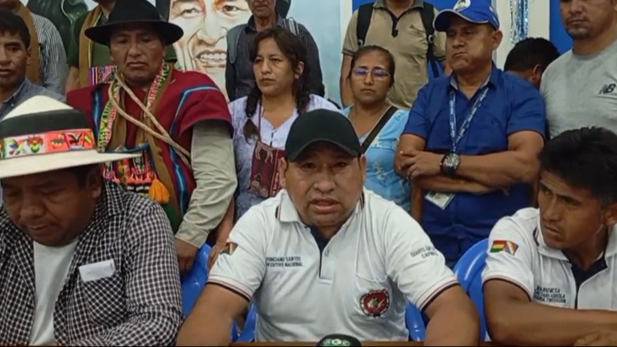 Dirigente campesino evista, Ponciano Santos. Foto: Captura