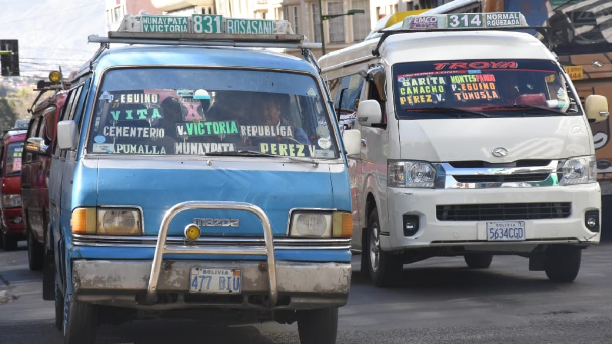 La dirigencia del transporte de La Paz rechazó el estadio técnico de pasajes. Foto: Internet