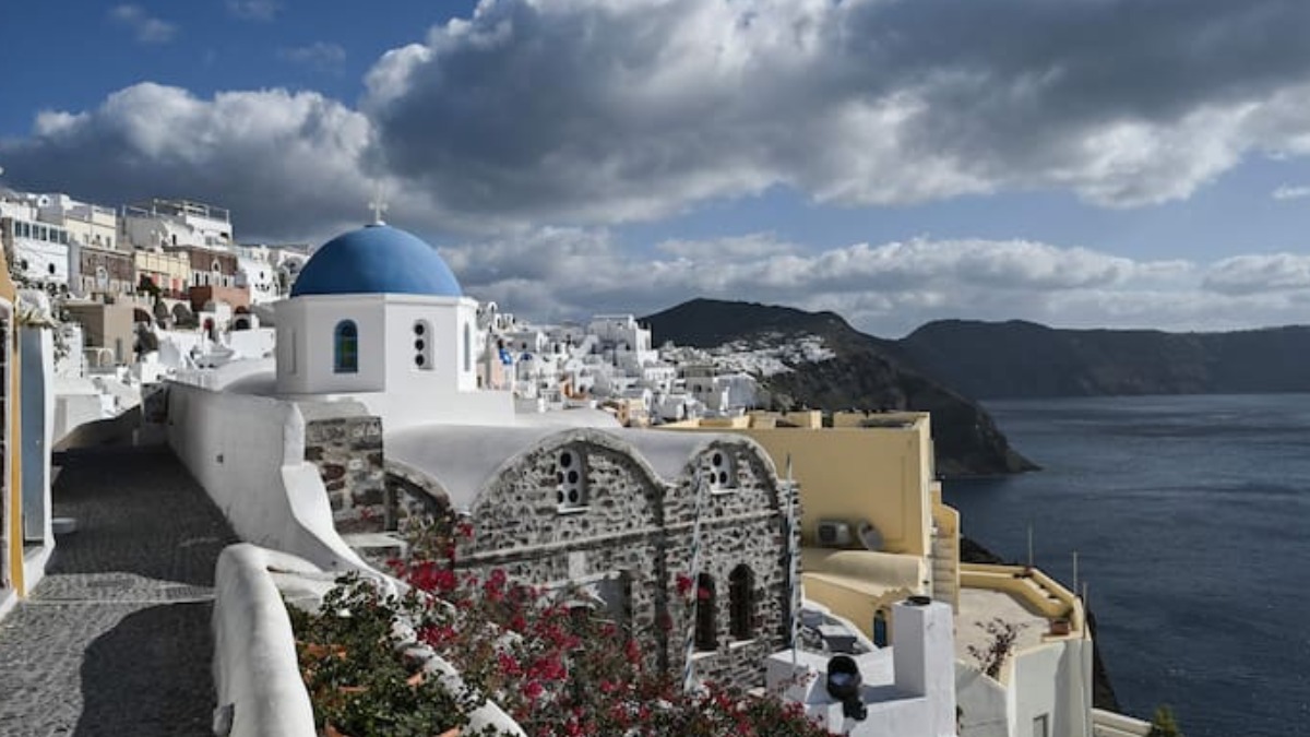 La isla de Santorini, Grecia.