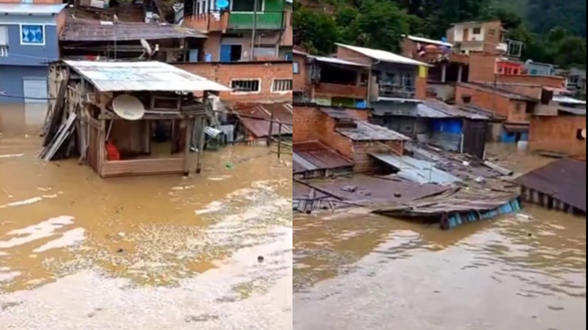 Las viviendas de la comunidad de Chima quedaron bajo el agua. Foto: ANF