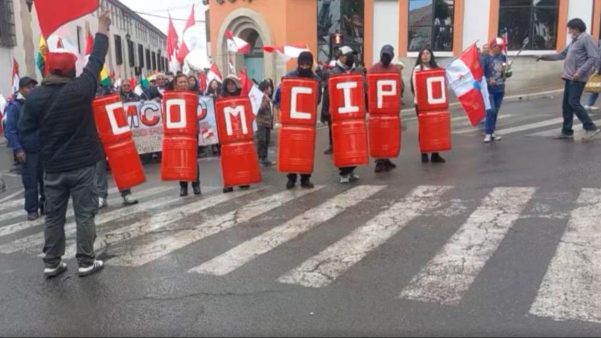 Movilización de Comcipo en defensa del litio. Foto: Captura