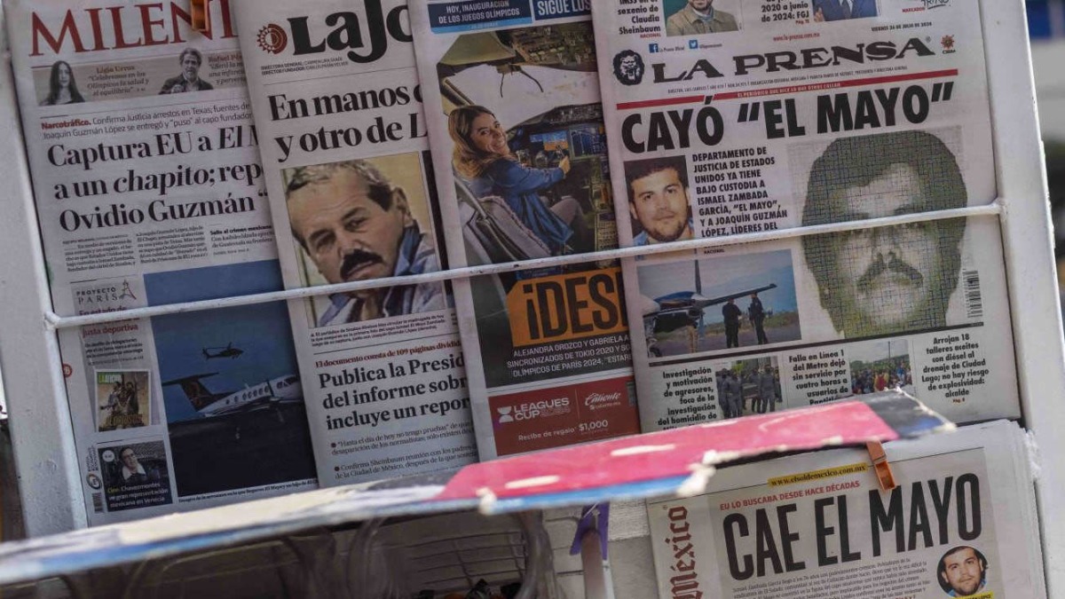 Portadas de periódicos de México sobre la captura de 