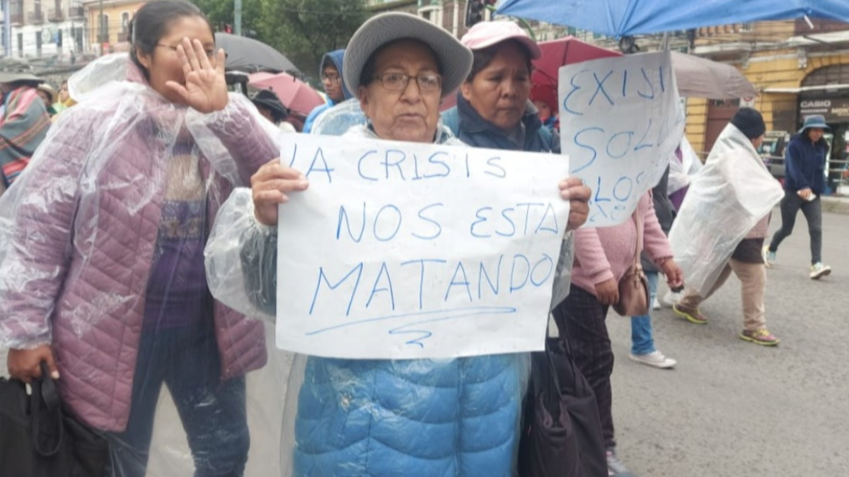 Sectores se movilizaron en La Paz contra la crisis económica. Foto: Archivo ANF/noviembre 2024