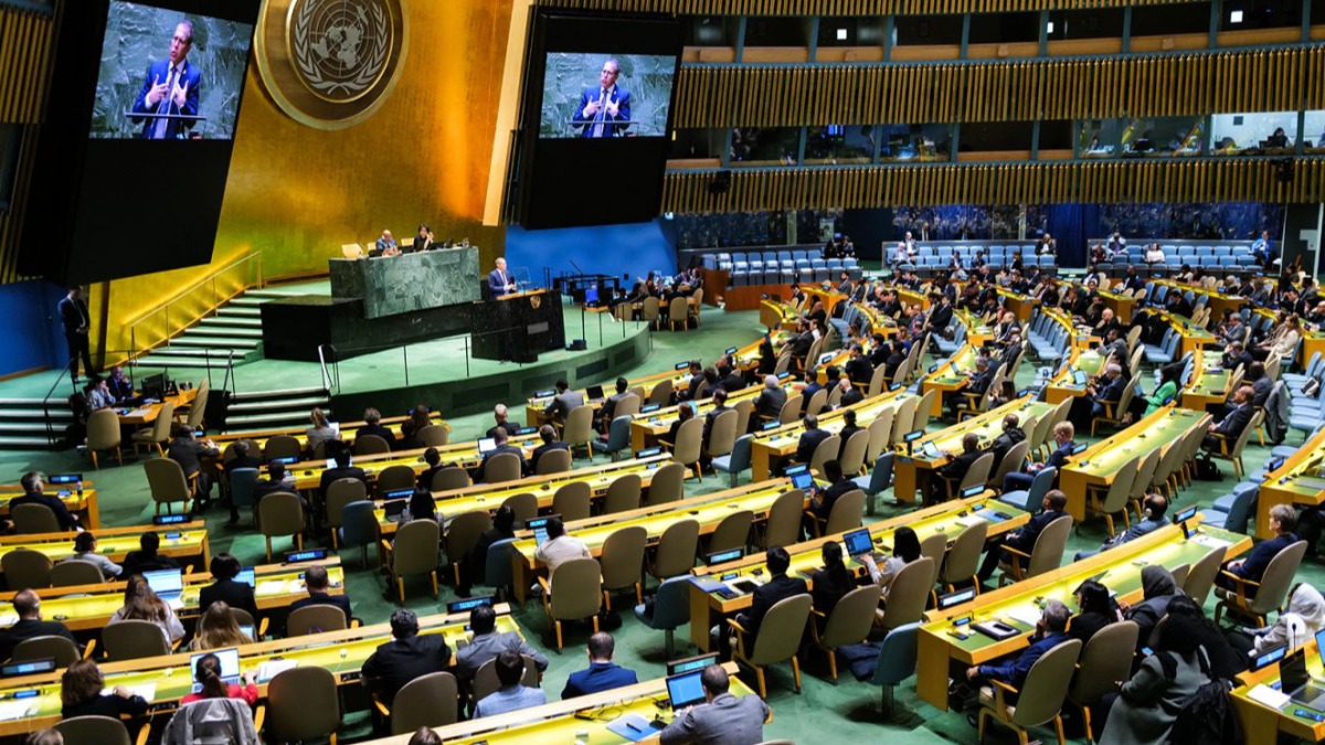 Sesión de la Organización de las Naciones Unidas.