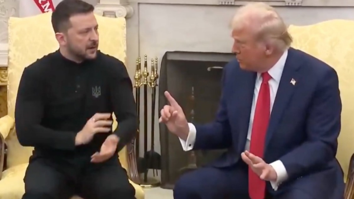 Una imagen de la tensa charla entre Volodimir Zelenski y Donald Trump en la Casa Blanca.