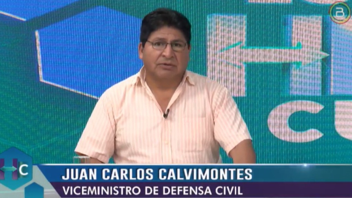 Viceministro de Defensa Civil, Juan Carlos Calvimontes. Foto: Captura