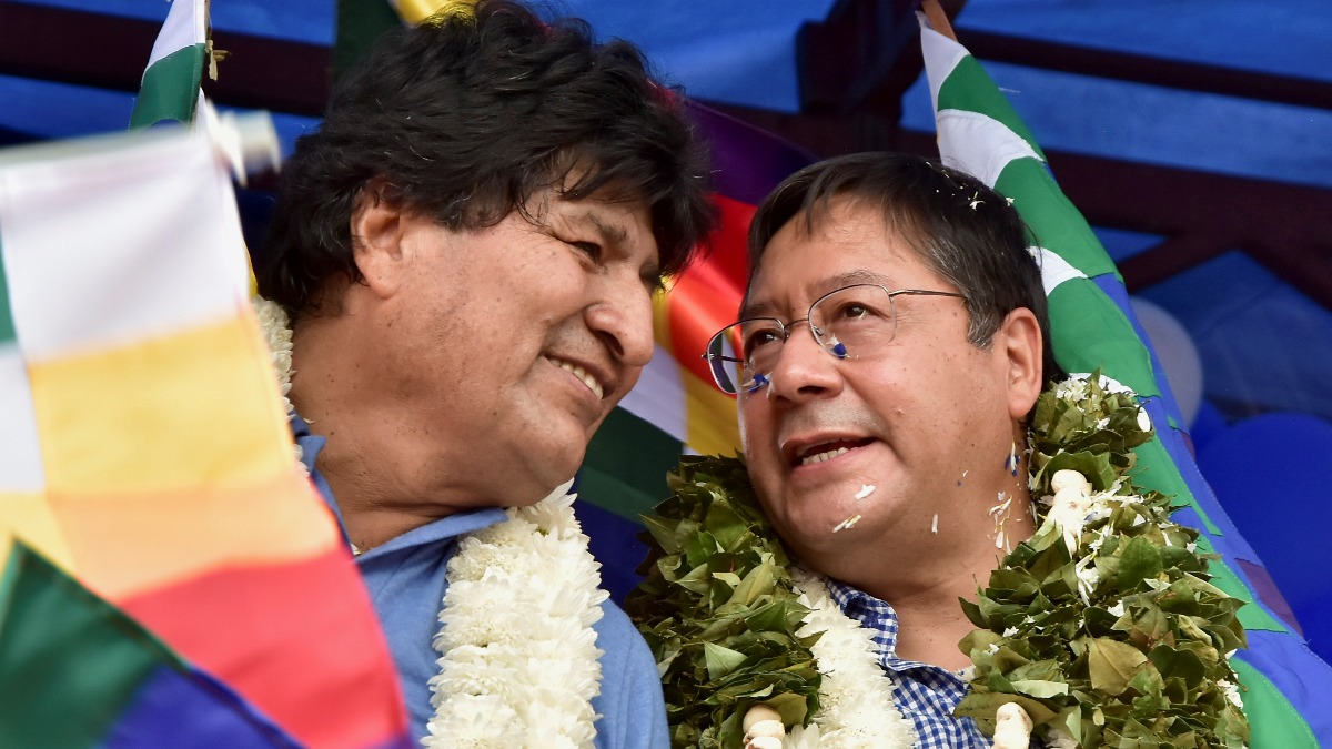 Evo Morales y Luis Arce, líderes del MAS que gobernaron Bolivia durante los últimos caso 20 años.