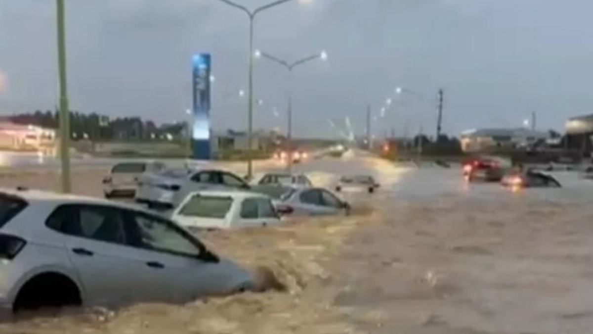 Inundaciones en la región de Bahía Blanca, Argentina.