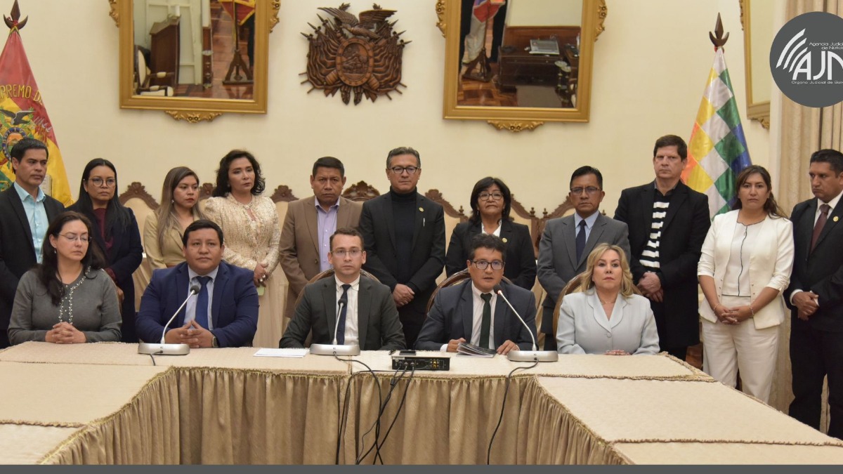 Los magistrados de las tres instituciones del Órgano Judicial. Foto: AJN