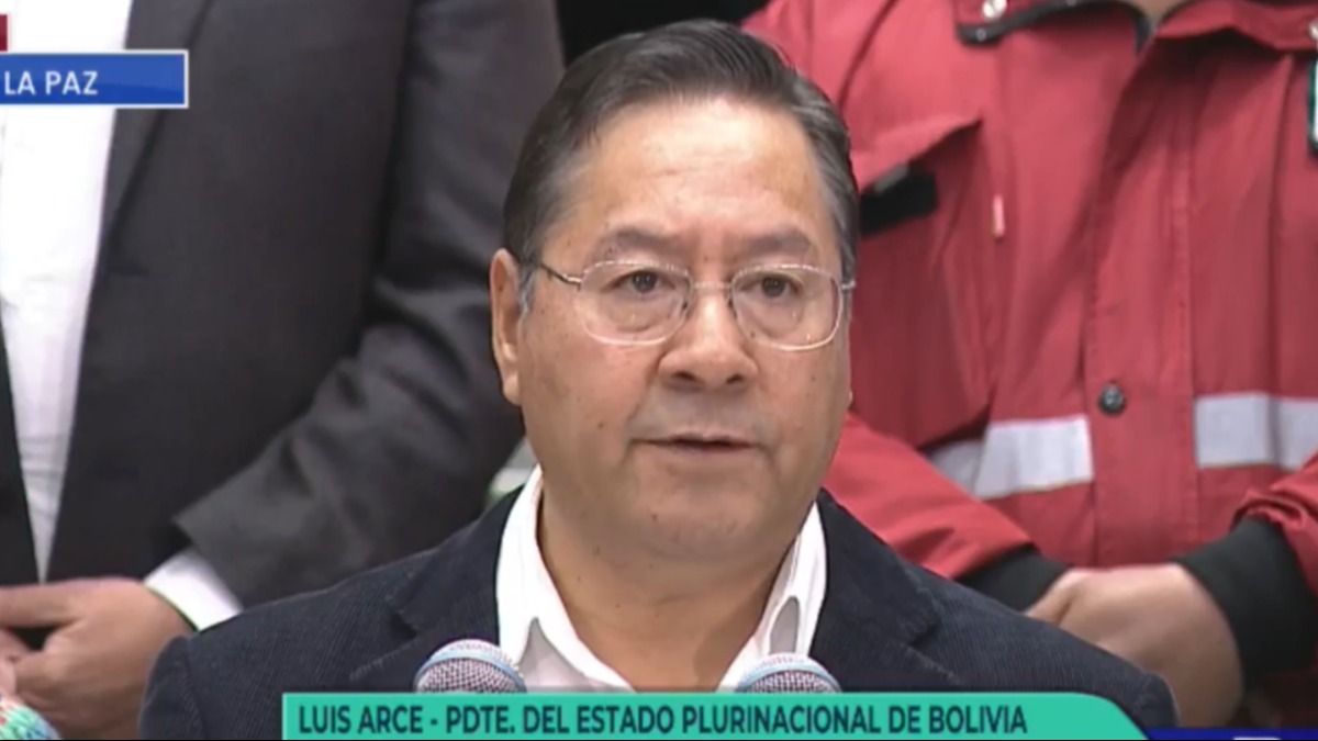 Presidente Luis Arce. Foto: Captura